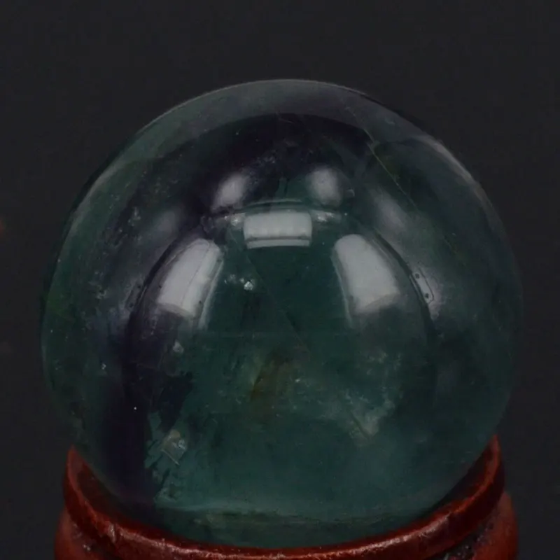 (1.2&quot) 30MM Natural Gemstone Fluorite Sphere Crystal Globe Ball Chakra Healing Reiki Stone Carving Crafts Minerals | Дом и сад
