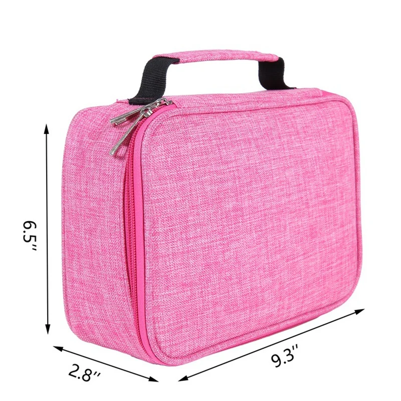 72 holes pencil case Multi-layer Canvas High Capacity Pen Art Supplies School Kawaii Pouch Bags Zipper Penalty Students For Gift |