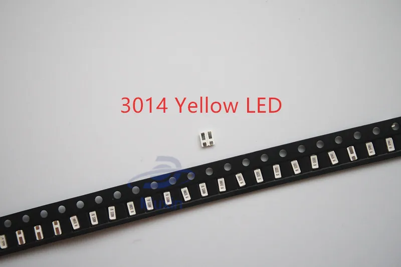 3014 SMD LED чип желтый ультра яркий 0 1 Вт 6 8LM 30mA 3В поверхностное крепление