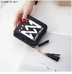 Kard кошелек Kpop Mini короткая молния карта BM 3D из искусственной кожи Кошельки Модные женские кисточкой JIWOO SOMIN J. SEPH кошелек