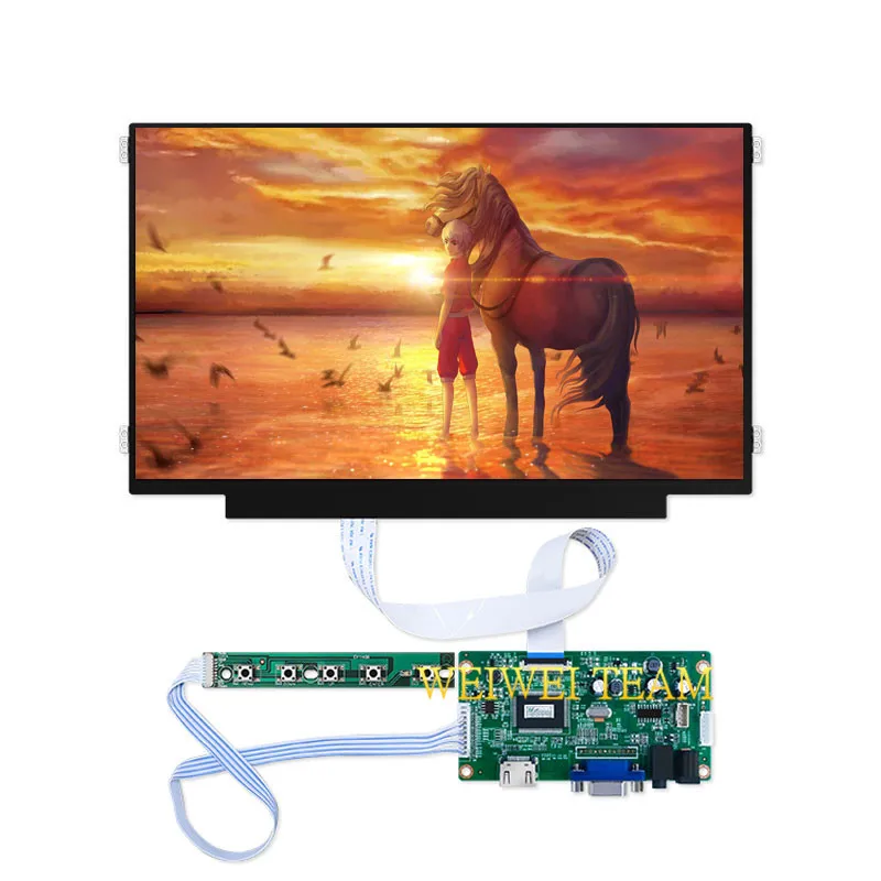Тонкий ноутбук планшет дисплей 11,6 дюймов 1366x768 ips ЖК-экран HD EDP 30 pin HDMI VGA плата контроллера наушники для DIY проекта