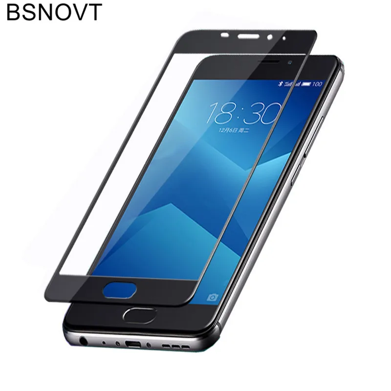 2 шт стекло для Meizu M5 Note Защитная пленка экрана телефона полное покрытие