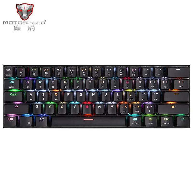Оригинальный MOTOSPEED CK62 Bluetooth 3 0 Беспроводная механическая клавиатура Игровая USB