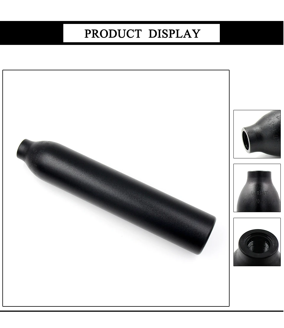 QUPB PCP Пейнтбол 0.45L 27CI цилиндр высокого давления 4500psi HPA акваланга M18* 1,5 резьба TKM045