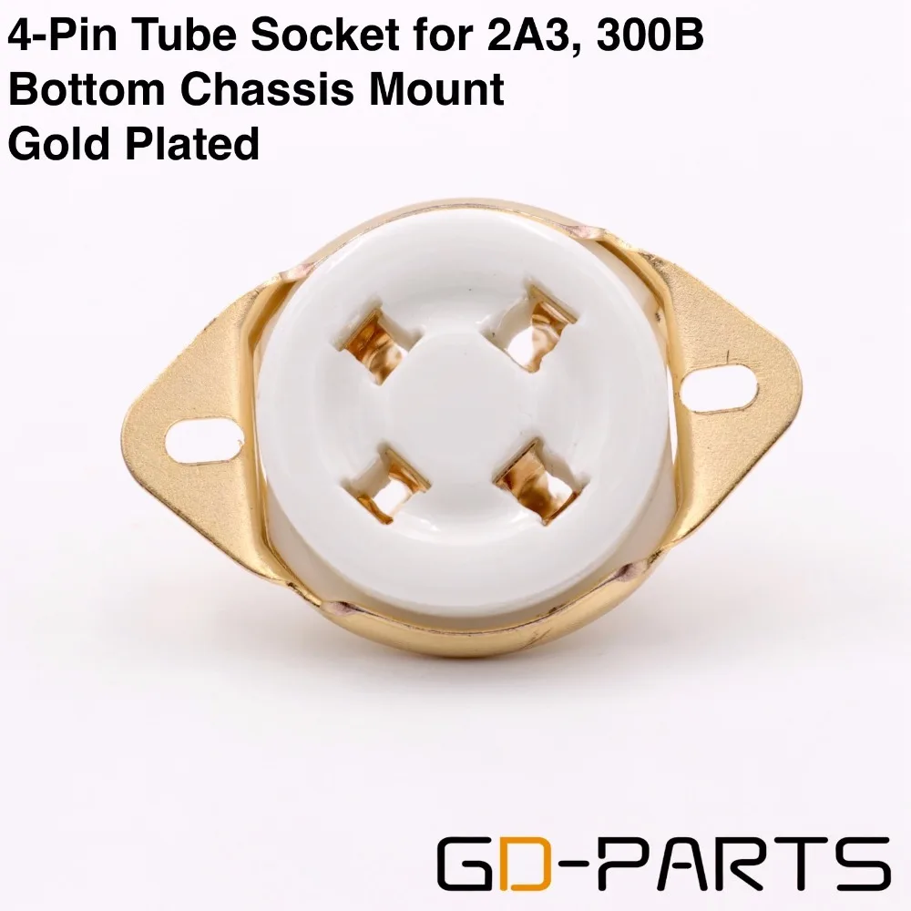 1 шт. нижнее Крепление Шасси 4 контактный керамический трубчатый цоколь U4A