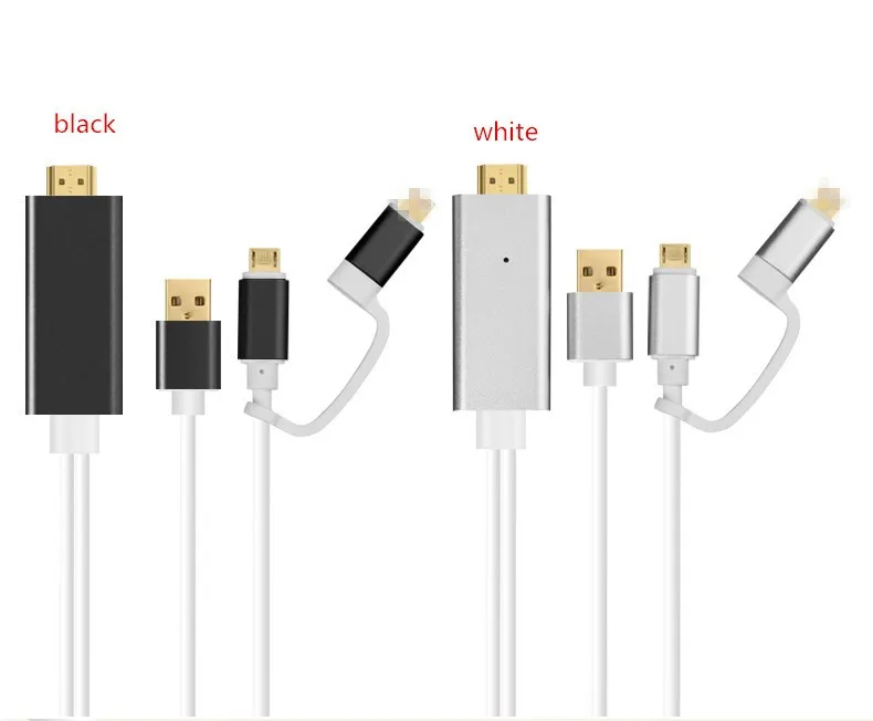 2 в 1 м HDMI адаптер кабель HDTV USB для iPhone 5 5S 6 6S Plus Android LG Samsung HTC xiaomi | Электроника