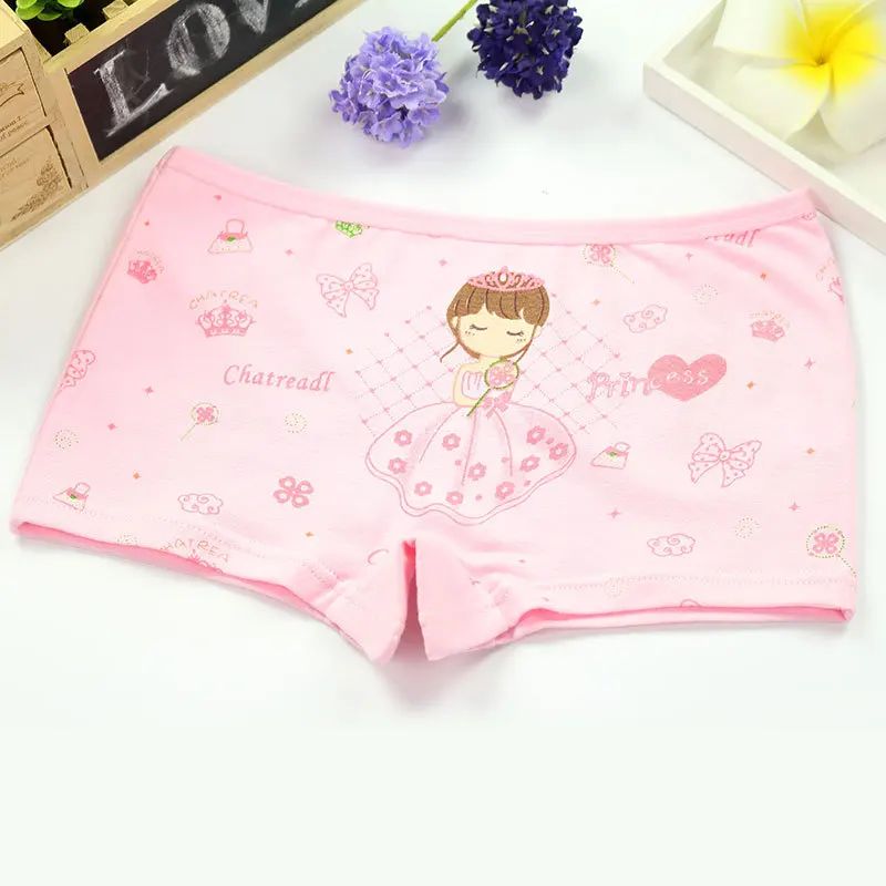 4 шт./компл. детские трусы нижнее белье с рисунком для маленьких девочек штаны
