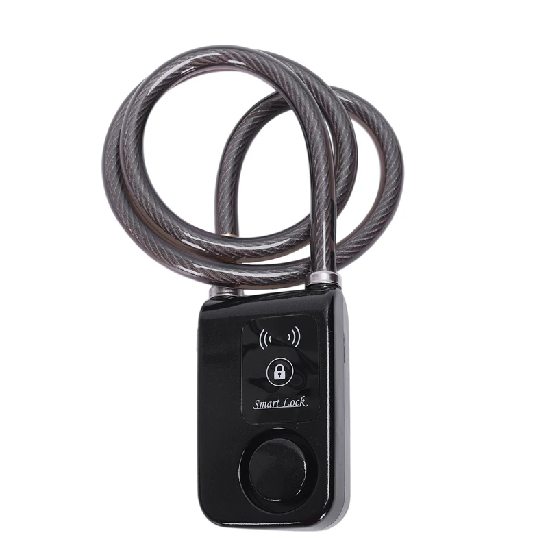 Black Велосипедный замок, Bluetooth, умный телефон, приложение, контроль, умная сигнализация, Противоугонный диск, дисковый тормоз, ротор, замок для велосипеда, SafetyLock для Sc - Цвет: Black