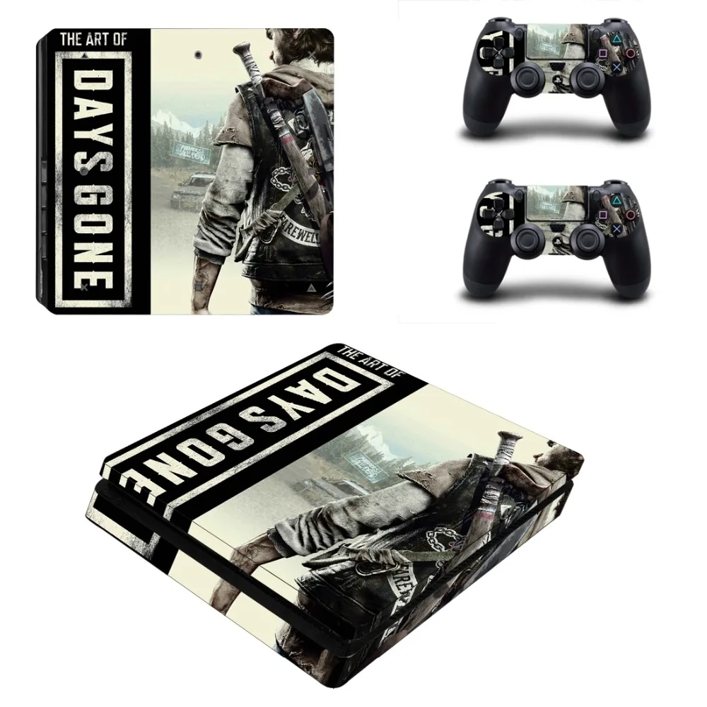 Days Gone PS4 Slim Skin Sticker Decal for PlayStation 4 Console and Controller PS4 Slim Skins Stickers Vinyl