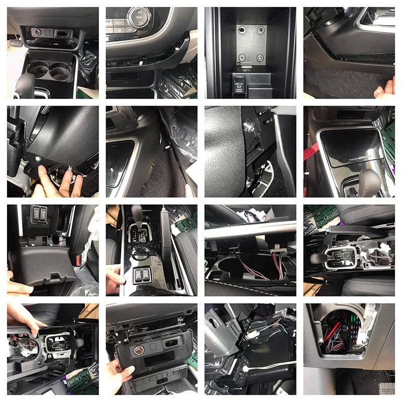 Car Qi Wireless Phone Charging Pad Module For Mitsubishi Outlander 2015-2018 Fast Case Plate Central Console Storage |