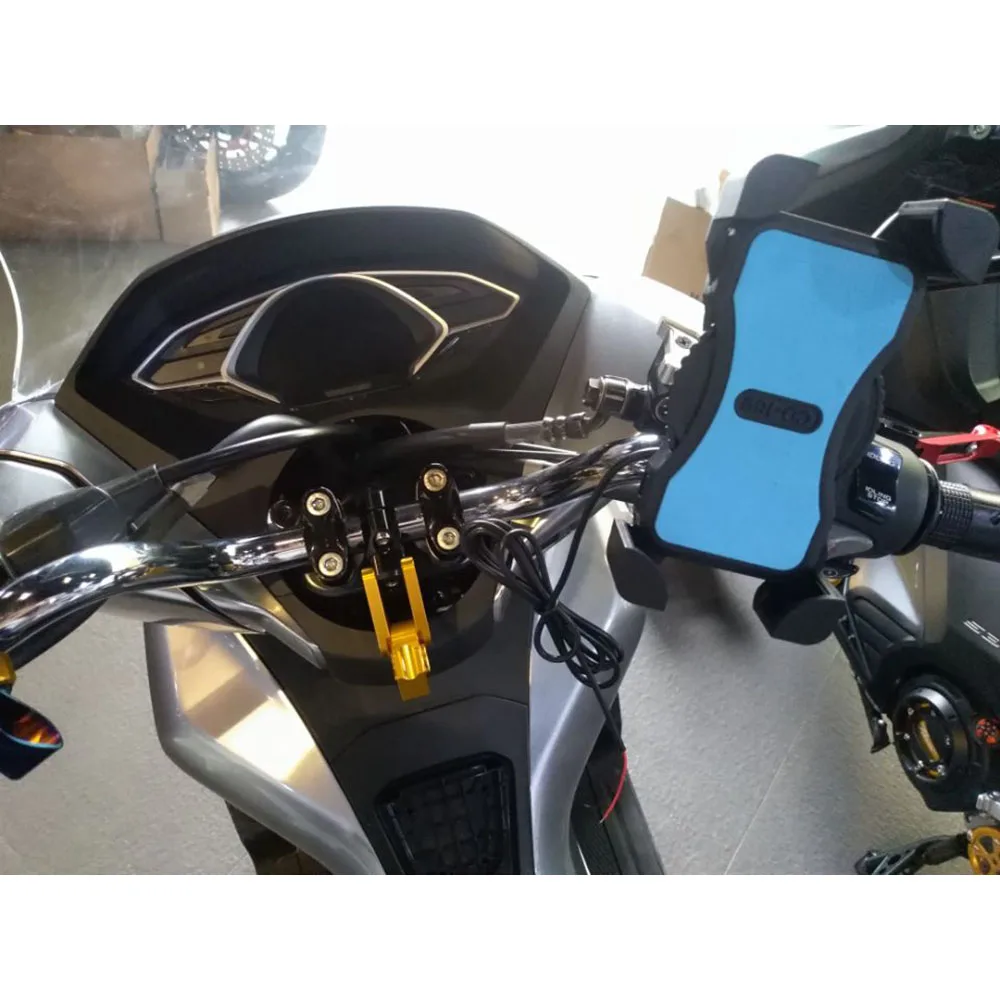 SMOK для 22 мм руль Honda PCX 125 150 X ADV Yamaha BWS R Nmax 155 Aerox NVX Kawasaki ER6N ER4N Универсальный