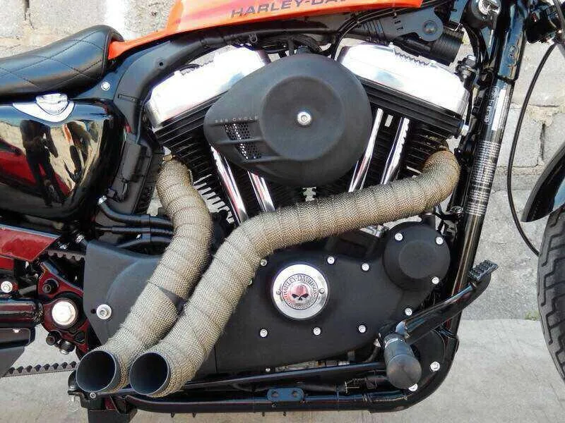

10M X 5CM Car Motorcycle exhaust pipe Anti hot insulation cotton Heat Wrap Roll Cable Pipe Tape For Harley 883 120 Magna Steed