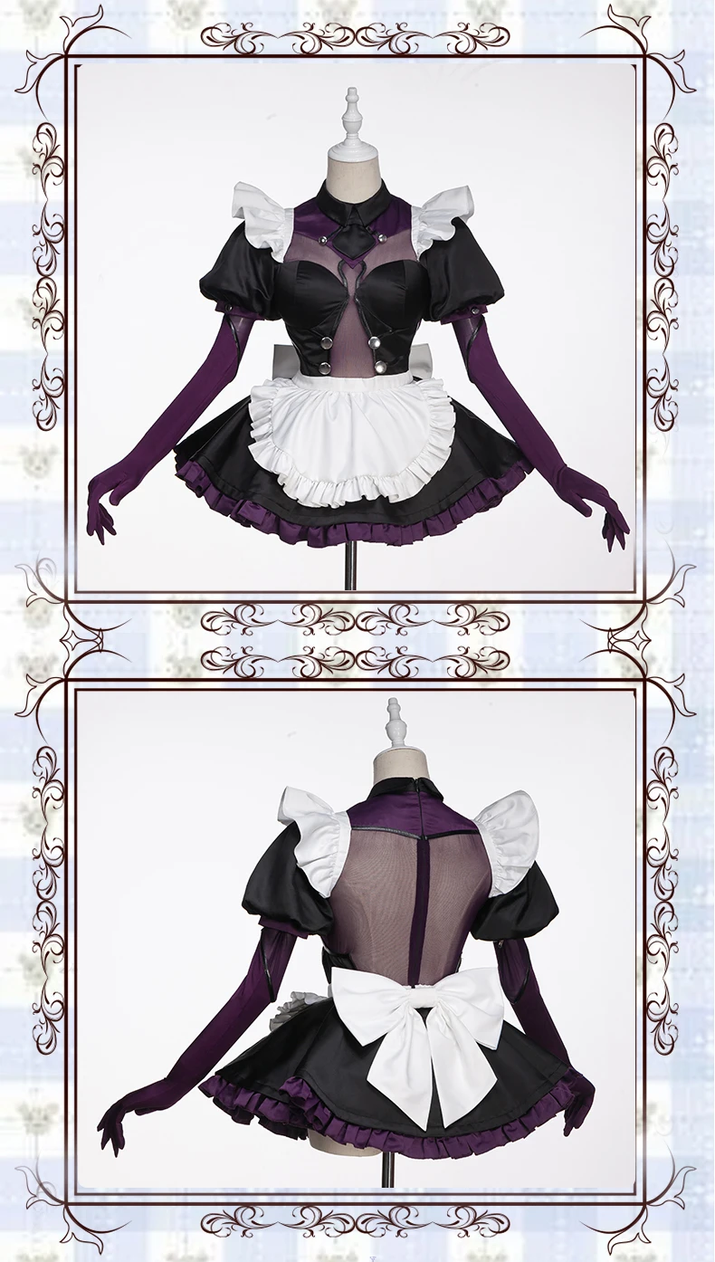 Fate/Grand Order FGO Scathach, костюм для косплея, Униформа горничной, платье, костюм на Хэллоуин для женщин