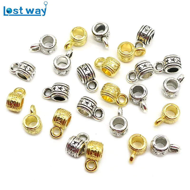 Оптовые продажи 4 мм 50 шт./лот разъемы из металлического сплава цинка серебряной