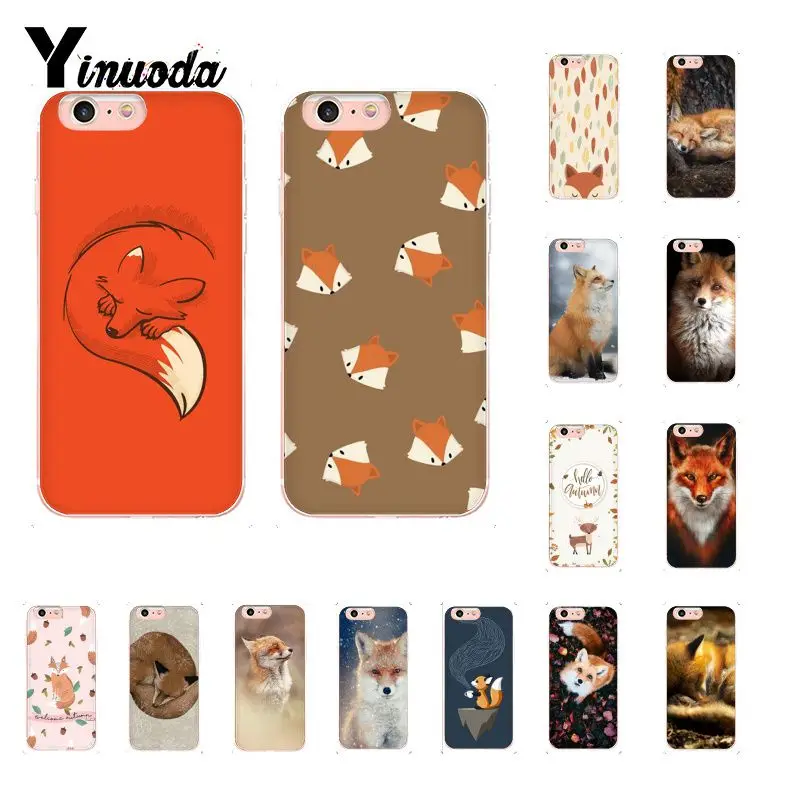 Роскошный чехол для телефона Yinuoda fox is sleeping с уникальным дизайном iPhone 8 7 6 6S Plus X XS MAX