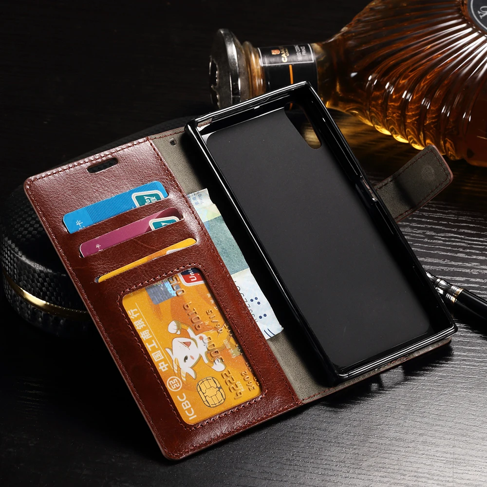 Для Sony Xperia XZ флип чехол роспись Бумажник кожаный для so 01j f8331 сумасшедшая лошадь