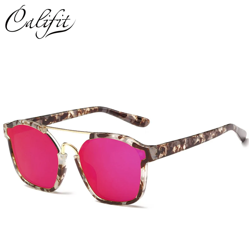 CALIFIT 2018 Модные солнцезащитные очки Для женщин мужчин классические многоцветная