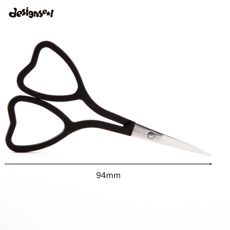 Маникюрные ножницы Нержавеющая сталь острый кончик в форме сердца ручкой бровей волос в носу Красота Ножницы Уход за кожей лица волос Отделка Красота Инструменты