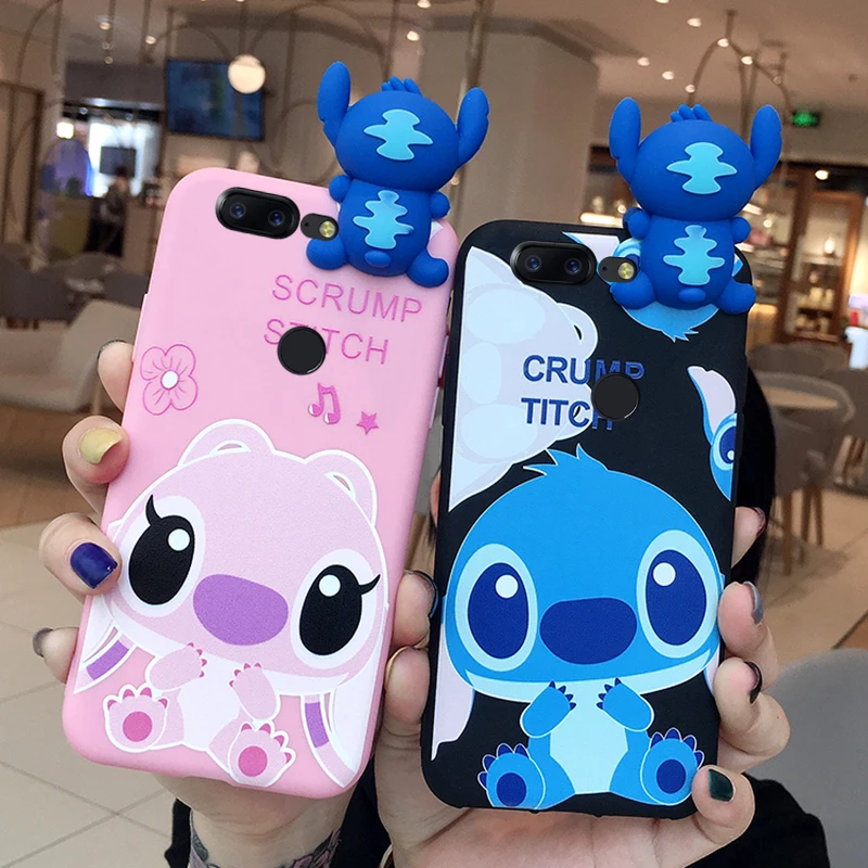 Oneplus 7 силиконовый чехол, 3D мультфильм стежка Задняя крышка для OnePlus 5 5 т/1+ 6 один плюс 6 т милый ангел чехол