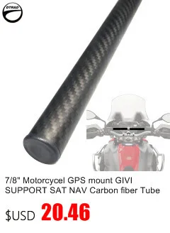 22MM 7/8" Universal Motorcycle Carbon Fiber Clip On Ons Replacement Handle Bar Handlebars Grips Tube 2pcs