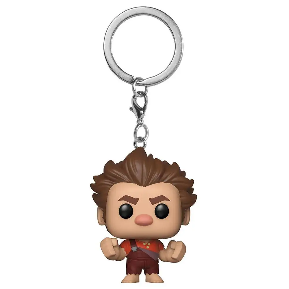 Wreck-it Ralph Экшн-фигурка брелок игрушки Япония Аниме счастливые Мстители Веном Ходячие мертвецы Negan Рик Magic Thestrals фигурка Keychcain - Цвет: Wreck-it Ralph