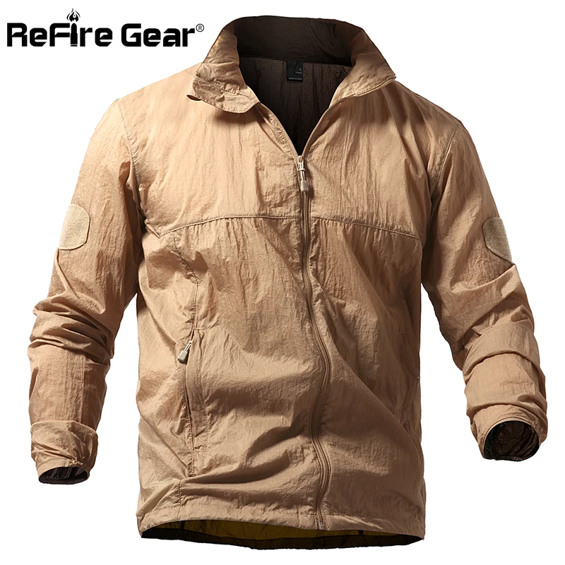 ReFire Gear легкая портативная Водонепроницаемая тактическая куртка мужская летняя