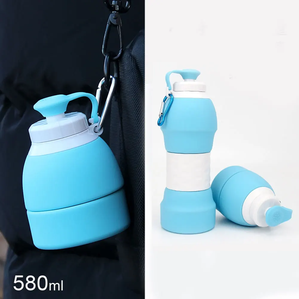 Складная бутылка для воды легкий силикон Путешествия Спорт на открытом воздухе
