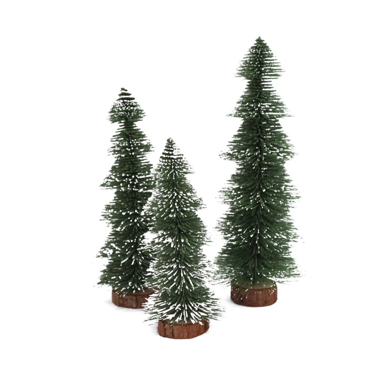 Mini Christmas Trees Home Decoration PVC Party Ornaments Xmas Tree Snowflake Decor Gift for Friends |