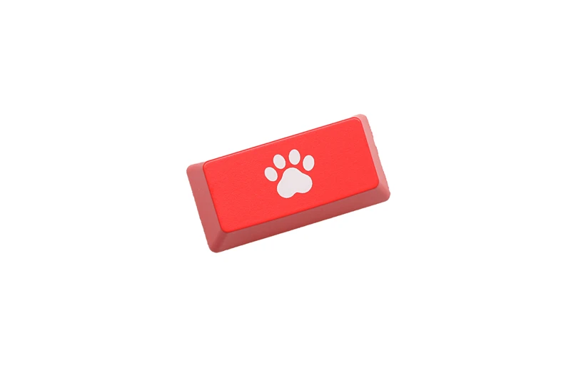 

Novelty Shine Through Keycaps ABS Etched, Shine-Through cat pad black red custom mechanical keyboard enter backspace r4 r1