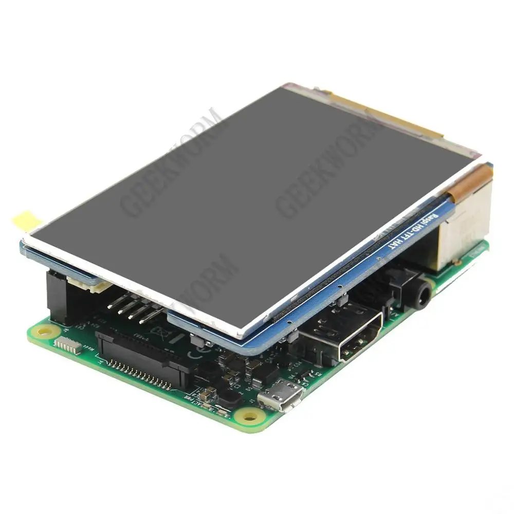 RPI 3,5 дюймовый высокоскоростной экран TFT lcd(800*480)+ акриловый чехол для Raspberry Pi 3 Model B