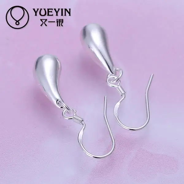 Оптовая продажа висячие серьги с серебряным покрытием для женщин свадебные