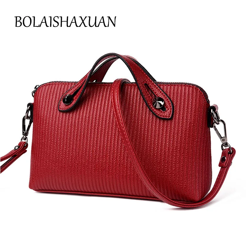 Полосатый Для женщин кожа Сумки Роскошные дизайнер Заклёпки сумка известный