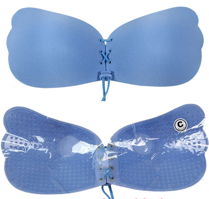 

Strapless Reusable Invisible Self-Adhesive Silicone Push-up Bra Strapless Nude for Wedding Dress