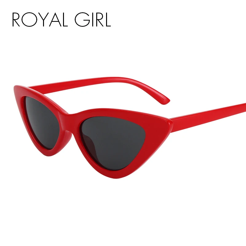 Солнцезащитные очки ROYAL GIRL в винтажном стиле кошачий глаз женские черные красные