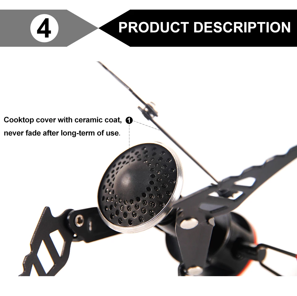 APG Открытый Кемпинг Плита Портативный Пикник Складная Газовая Горелка Мини