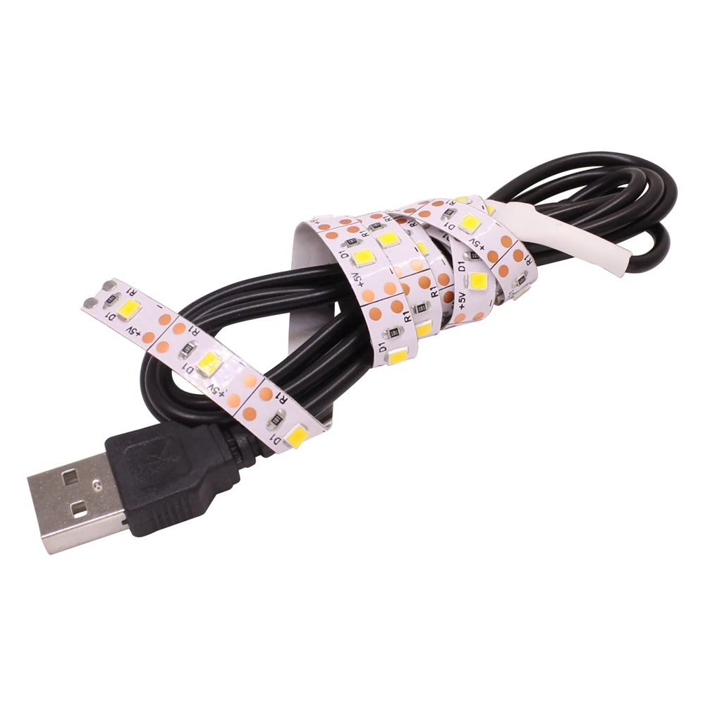 0 5 м 1 2 3 4 USB кабель Светодиодная лента светильник 60 светодиодный s/M 3528 гибкий для