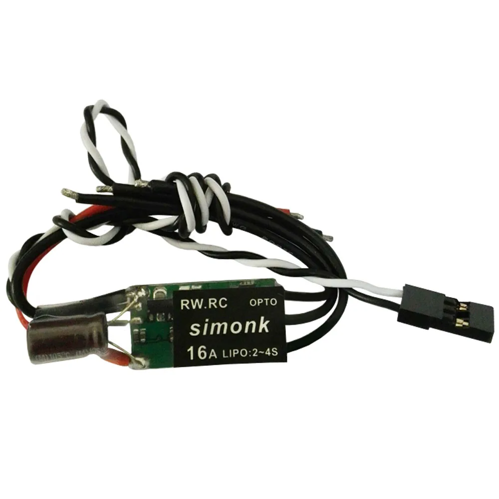 Мини Квадрокоптер SimonK 16A ESC OPTO 18 кГц 20-499 Гц 2-4 с для FPV RC QAV250 DIY Мультикоптер высокого
