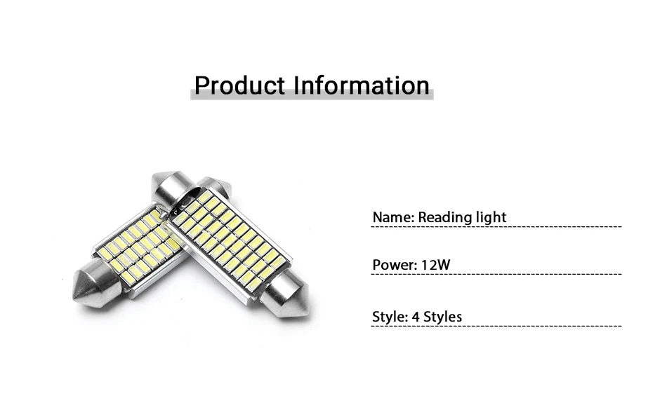 2 шт. 31 мм 36 мм/39 мм/41 мм C5W C10W 18 27 30 33 SMD 3014 Светодиодный гирлянда светильник CANBUS без ошибок авто интерьер купола лампы