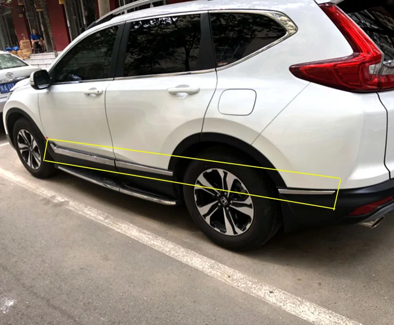 Для HONDA CRV корпус боковой двери автомобиля из нержавеющей стали и передняя противотуманная фара рельефная Накладка для отделки украшения CR-V