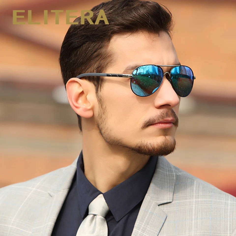 ELITERA модные классические брендовые дизайнерские солнцезащитные очки мужские HD