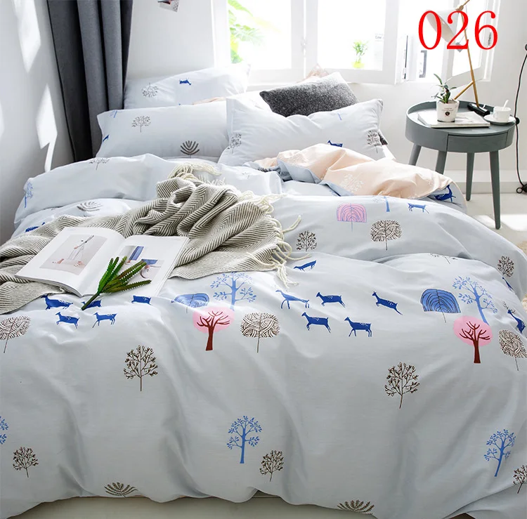 Домашний текстиль 4 шт. хлопок Постельное белье постельное Полный queen плоским