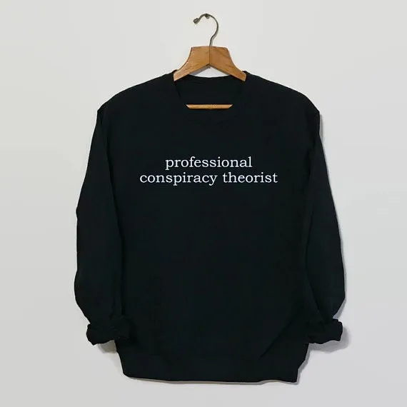 

Professional Conspiracy Theorist Conspiracy Sweatshirt Conspiracy Unisex Alien Sweatshirt tumblr sweatshirt
