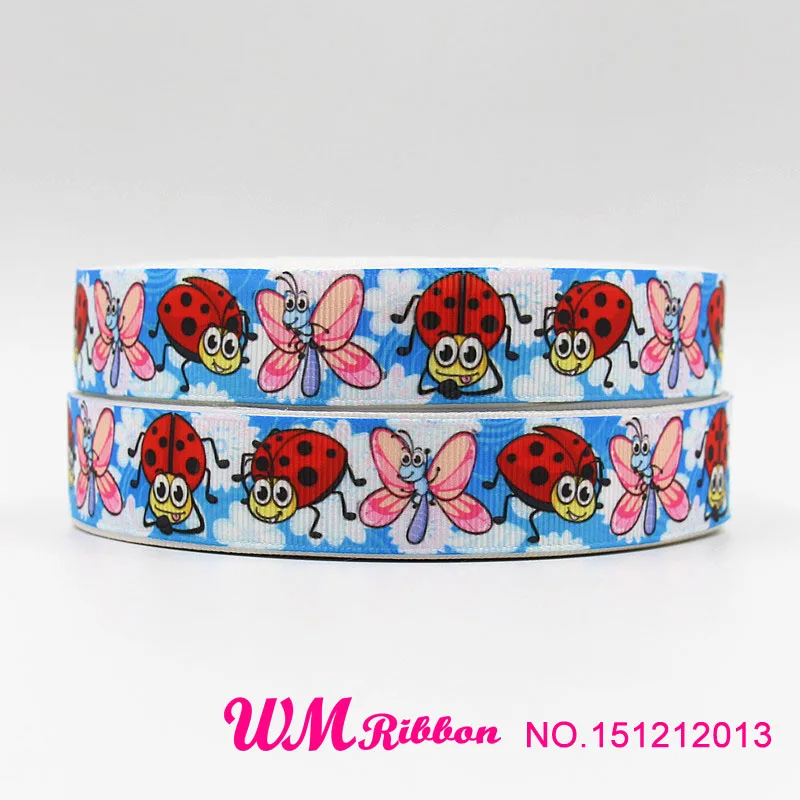 Корсажная лента с принтом Q & N 7/8 дюймов 22 мм 50 ярдов/рулон|printed grosgrain ribbon|grosgrain