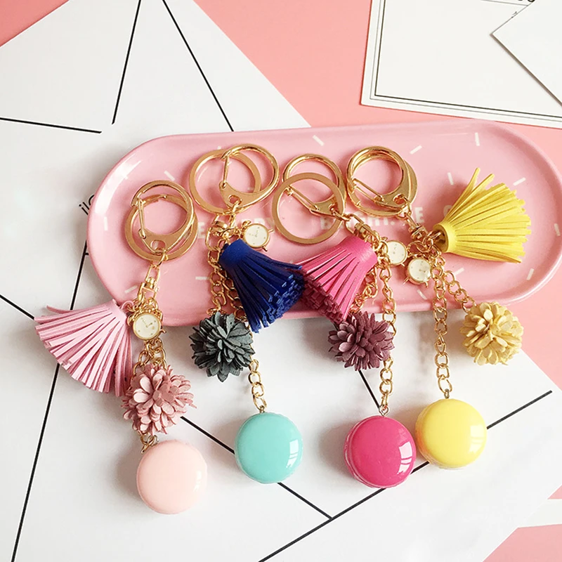 Карамельный персонализированный брелок милый в виде цветка женский сумка