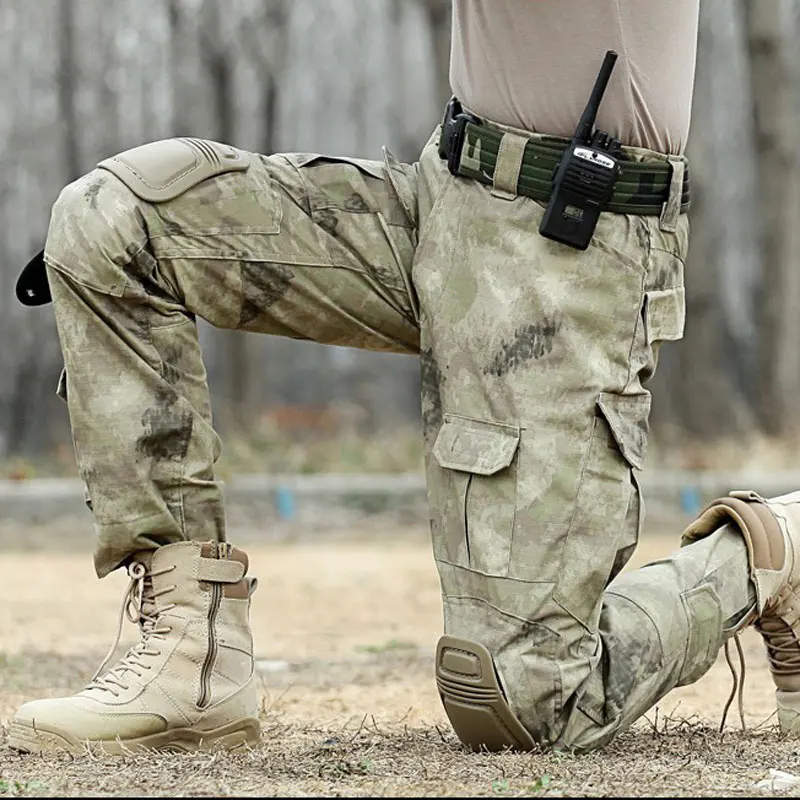 Тактический Камуфляж Брюки брюки-карго мужчины Pantalon Homme штаны US Army Delta сил Hunter