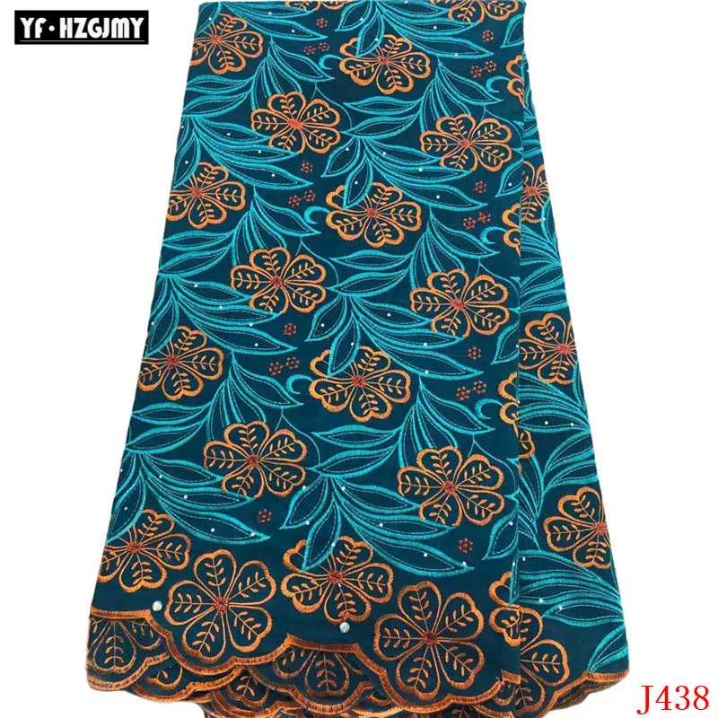 YF HZGJMY High Quality purple African Swiss Voile Lace Fabric Nigeria Polish Cotton For Men women A438 | Дом и сад