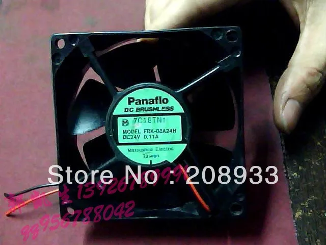 Для Panasonic panaflo FBK 08A24H 24V 0.11A 8025 8 см двойной шарикоподшипник приводной вентилятор +