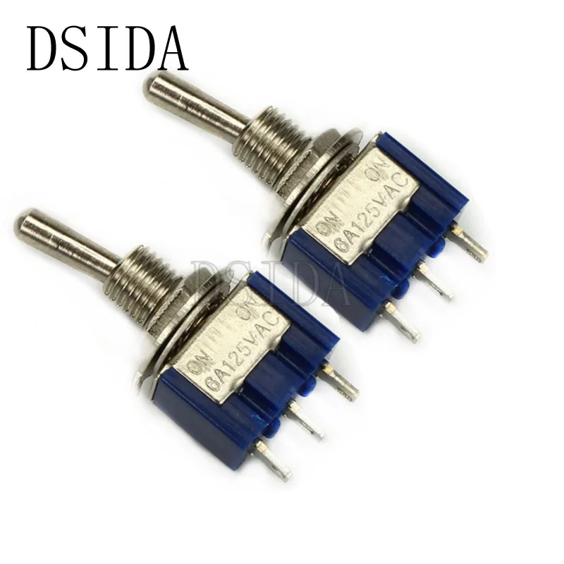 5 шт./лот миниатюрный переключатель выключатель MTS-102 SPDT 6A 125VAC/3A 250VAC Мини рычаг переключателя 3 Pin Кнопка ВКЛ/женские полусапожки высокого качества