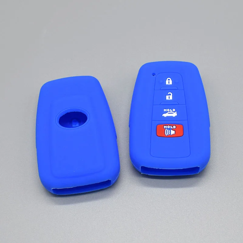 Силиконовый резиновый чехол для брелка с ключом защитный Toyota Camry 2017 2018 CHR Prius Corolla