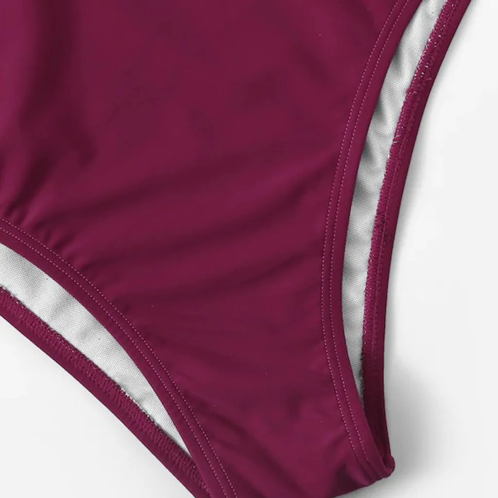 Женский раздельный купальник SAGACE бикини с перекрестными ремешками и глубоким v